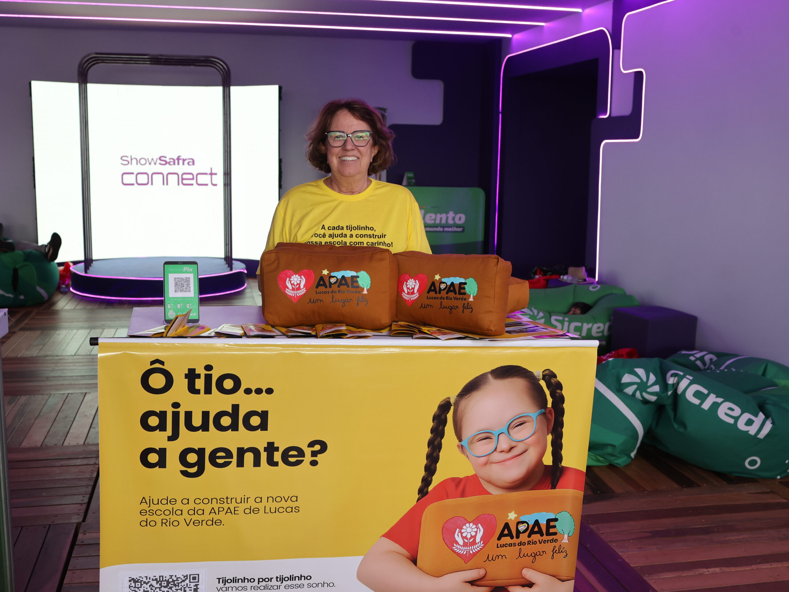 Campanha “Tijolinho” da APAE é Lançada no Show Safra Mato Grosso